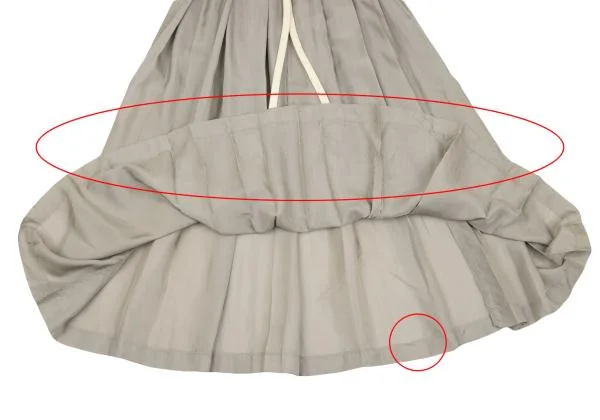 robe de chambre COMME des GARCONS Waist Switching Pleats Skirt K-153568_010