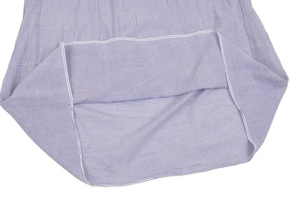 トリココムデギャルソンtricot COMME des GARCONS コットンストライプスキッパーワンピース 青白S K-153573_012
