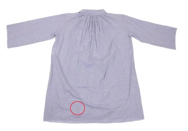 トリココムデギャルソンtricot COMME des GARCONS コットンストライプスキッパーワンピース 青白S K-153573_013