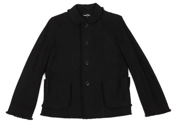 tricot COMME des GARCONS Cotton Cutting Round Collar Jacket K-153575_002