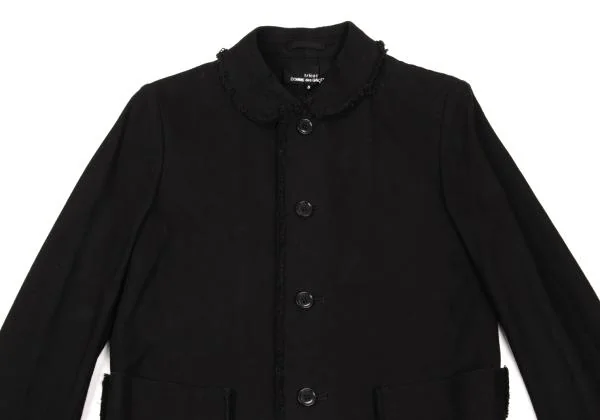 tricot COMME des GARCONS Cotton Cutting Round Collar Jacket K-153575_003
