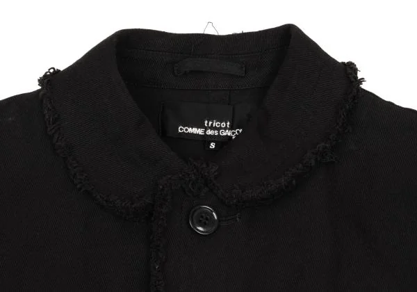 tricot COMME des GARCONS Cotton Cutting Round Collar Jacket K-153575_004