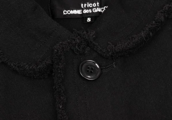 tricot COMME des GARCONS Cotton Cutting Round Collar Jacket K-153575_005