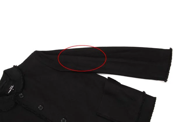 tricot COMME des GARCONS Cotton Cutting Round Collar Jacket K-153575_006