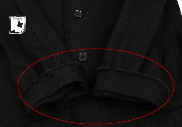 tricot COMME des GARCONS Cotton Cutting Round Collar Jacket K-153575_010