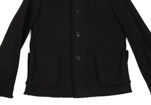 tricot COMME des GARCONS Cotton Cutting Round Collar Jacket K-153575_011