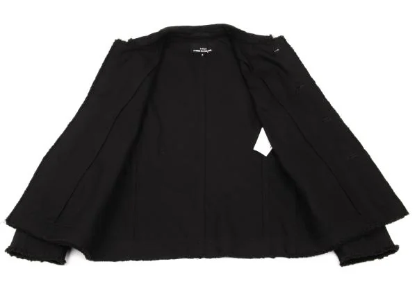 tricot COMME des GARCONS Cotton Cutting Round Collar Jacket K-153575_013