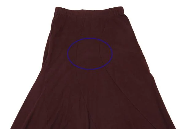COMME des GARCONS Cotton Curved Switching Skirt K-153580_003