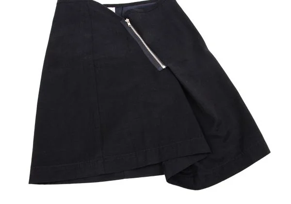 COMME des GARCONS Rayon Cotton Front Zip Design Skirt K-153581_007