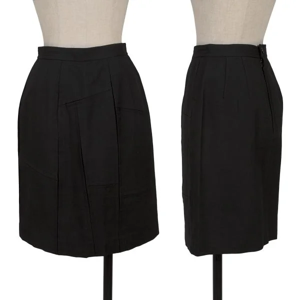 COMME des GARCONS Wool Front Panel Design Skirt Black S K-153582_001