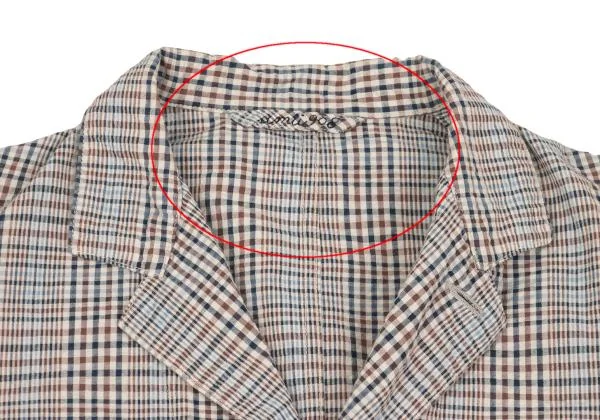 45rpm 45R umii908 Cotton Check Seersucker 3B Jacket K-153614_004