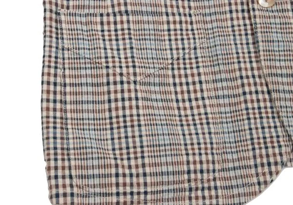 45rpm 45R umii908 Cotton Check Seersucker 3B Jacket K-153614_012