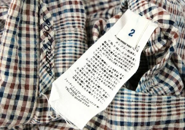 45rpm 45R umii908 Cotton Check Seersucker 3B Jacket K-153614_018