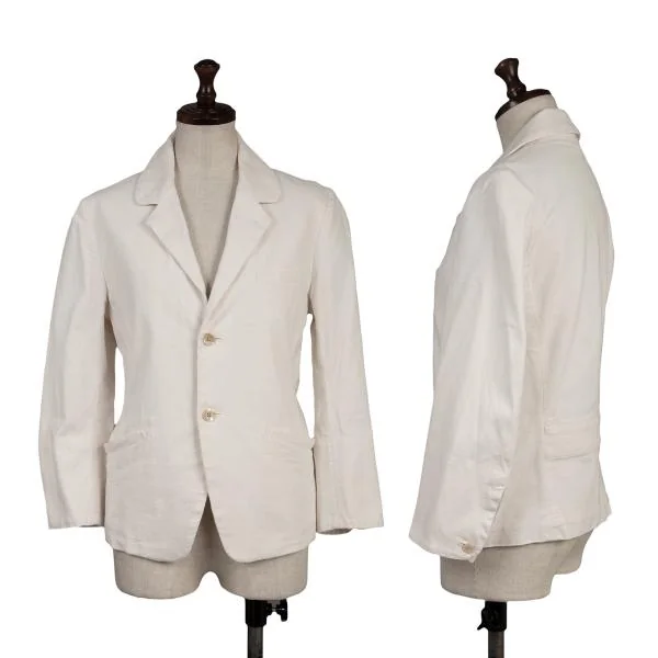 45rpm 45R umii908 Cotton Stretch 2B Jacket Ivory 3 K-153615_001