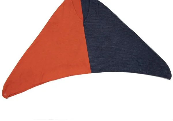 Unbranded Bicolor Knit Poncho K-153616_007