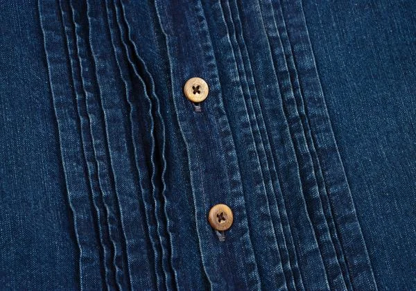 45rpm 45R R刺繍インディゴ染めピンタックシャツ インディゴM位 K-153617_014