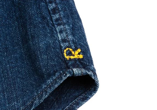 45rpm 45R R刺繍インディゴ染めピンタックシャツ インディゴM位 K-153617_015