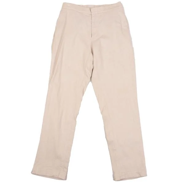45rpm 45R Linen Herringbone Stretch Pants Beige 2 K-153618_001
