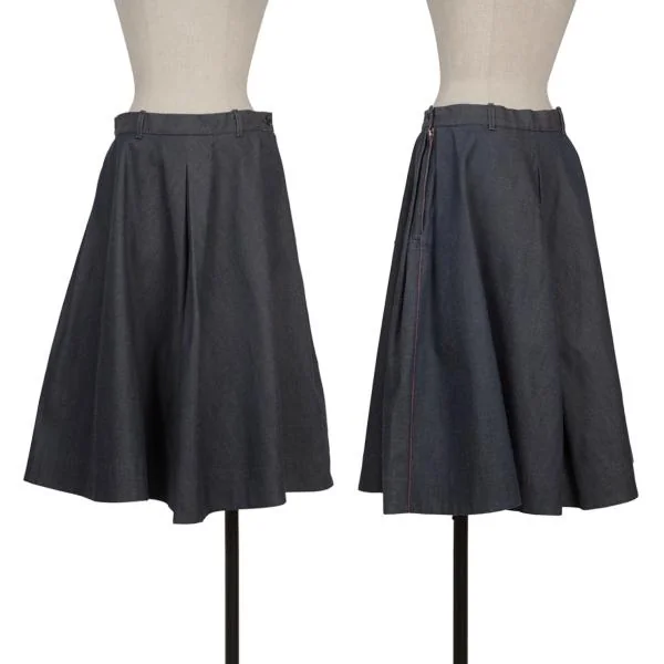 45rpm 45R Selvedge Out-seam Denim Flare Skirt  Indigo 2 K-153619_001
