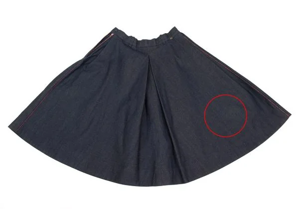 45rpm 45R Selvedge Out-seam Denim Flare Skirt K-153619_013