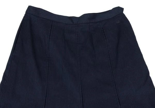 45rpm 45R Indigo Dyed Cotton Pleated Skirt K-153620_003