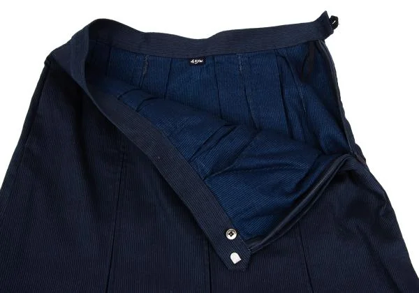45rpm 45R Indigo Dyed Cotton Pleated Skirt K-153620_005