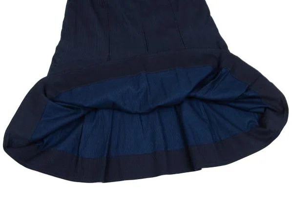 45rpm 45R Indigo Dyed Cotton Pleated Skirt K-153620_009