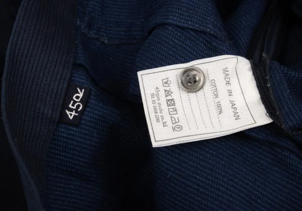 45rpm 45R Indigo Dyed Cotton Pleated Skirt K-153620_012