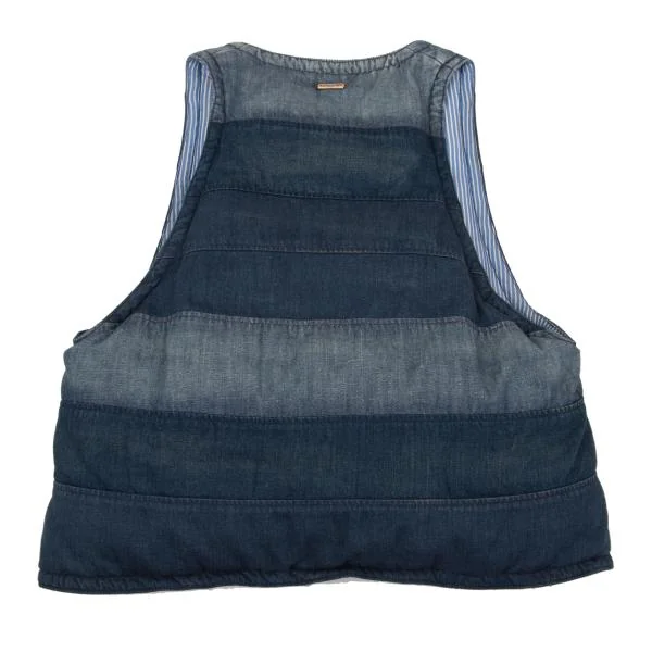 45rpm 45R Badou-R Switching Denim Down Vest K-153624_017