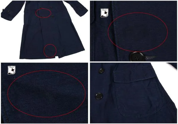 45rpm 45R Indigo Dyeing Double-breasted Coat K-153632_010