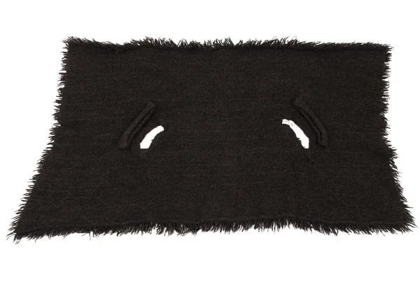 コムデギャルソンCOMME des GARCONS フリンジボタンレスニットベスト 焦げ茶M位 K-153637_007