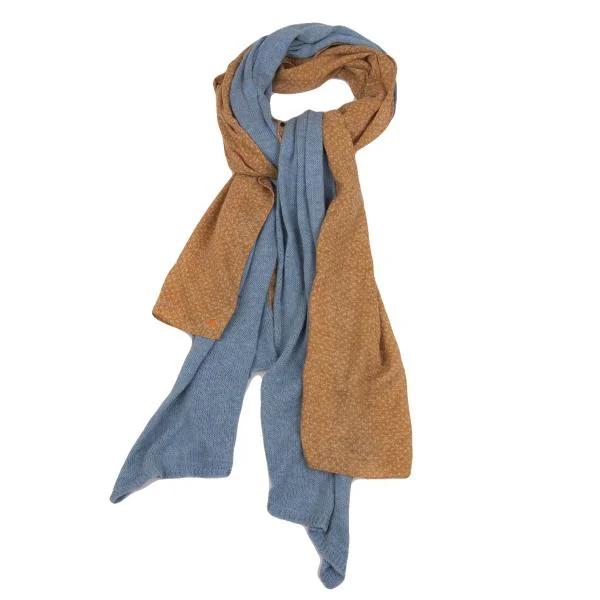 45rpm 45R Knit Switching Dot Stole Sky blue,Beige  K-153639_001