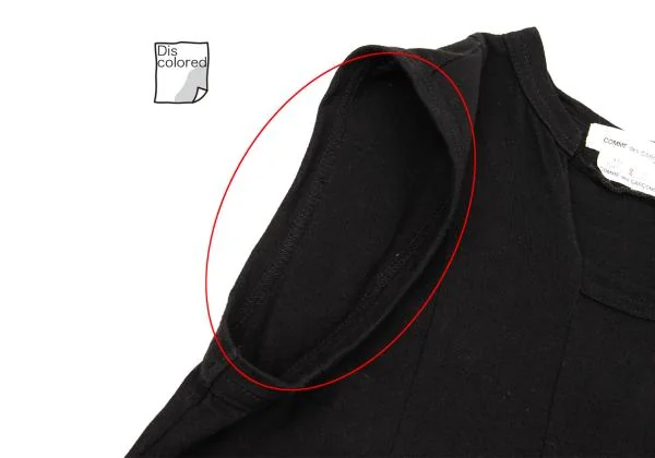 COMME des GARCONS Cotton Cutting Design Tank Top K-153646_010