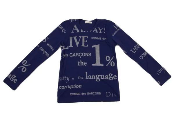 COMME des GARCONS Pigment English Word Printed Wool T Shirt K-153653_002