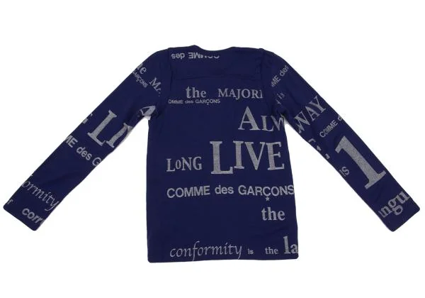 COMME des GARCONS Pigment English Word Printed Wool T Shirt K-153653_012