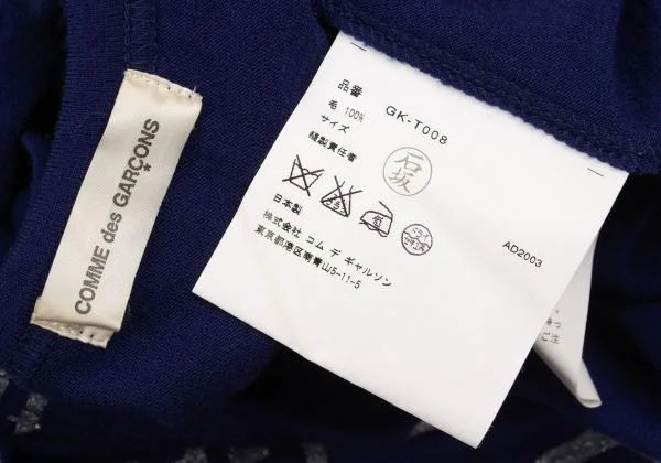 COMME des GARCONS Pigment English Word Printed Wool T Shirt K-153653_016