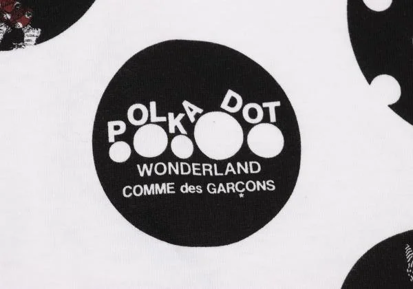 COMME des GARCONS Alice in Wonderland Dot Printed T-shirt K-153661_008