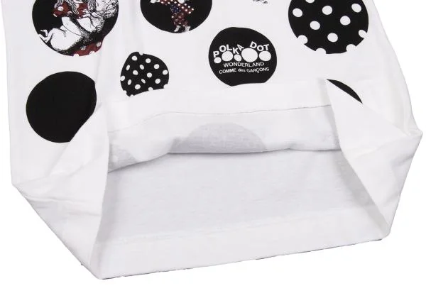 COMME des GARCONS Alice in Wonderland Dot Printed T-shirt K-153661_009