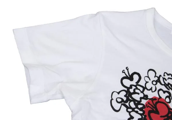 コムコム コムデギャルソンCOMME des GARCONS グラフィックプリントTシャツ オフXS K-153691_007
