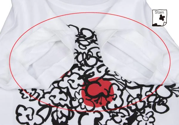 コムコム コムデギャルソンCOMME des GARCONS グラフィックプリントTシャツ オフXS K-153691_008