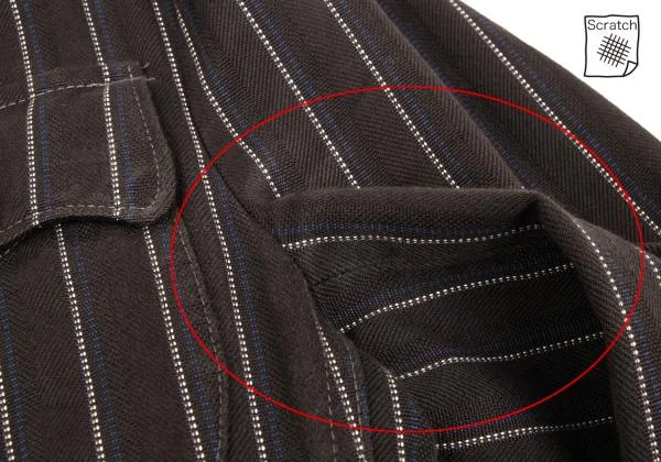 ポールスミスジーンズPaul Smith JEANS バード刺繍ライニングストライプジャケット 焦げ茶他M K-153723_004