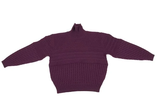 KENZO Composition Switching Turtleneck Knit Sweater K-153733_002