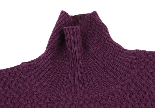 KENZO Composition Switching Turtleneck Knit Sweater K-153733_004