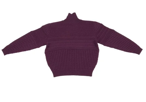 KENZO Composition Switching Turtleneck Knit Sweater K-153733_009