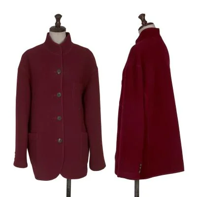 Mademoiselle NON NON Wool Stand Collar Jacket