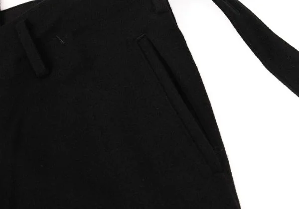 Yohji Yamamoto FEMME Wool Side Zip Suspender Wide Pants K-153746_005