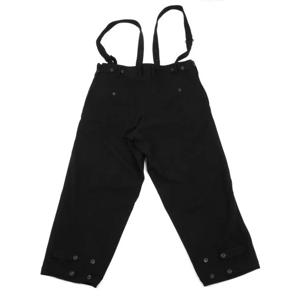 Yohji Yamamoto FEMME Wool Side Zip Suspender Wide Pants K-153746_012