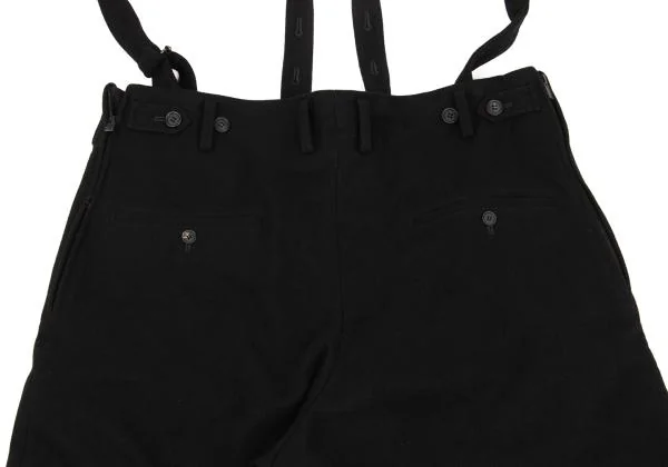 Yohji Yamamoto FEMME Wool Side Zip Suspender Wide Pants K-153746_013