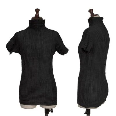 ISSEY MIYAKE Stretch Pleated Turtleneck T Shirt
