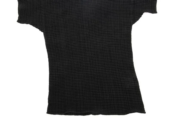 ISSEY MIYAKE Stretch Pleated Turtleneck T Shirt K-153753_006